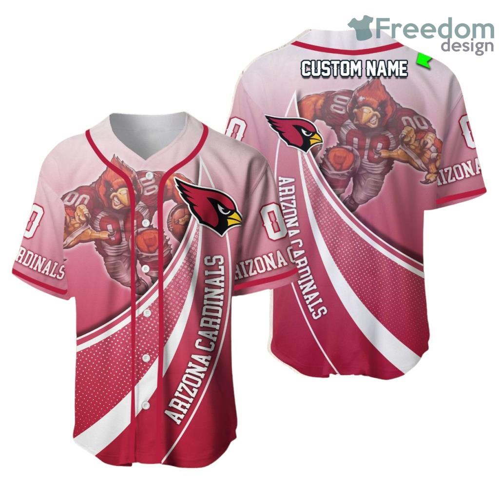 Personalized Arizona Cardinals 3D Baseball Jersey Shirt Nfl Baseball Jersey Shirt Mascot image Personalized Arizona Cardinals 3D Baseball Jersey Shirt Nfl Baseball Jersey Shirt Mascot Product Photo 1