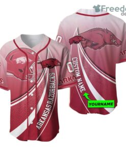 Personalized Arkansas Razorbacks 3D Baseball Jersey Shirt Ncaa Baseball Jersey Shirt Mascot Personalized Arkansas Razorbacks 3D Baseball Jersey Shirt Ncaa Baseball Jersey Shirt Mascot