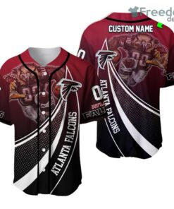 Personalized Atlanta Falcons 3D Baseball Jersey Shirt Nfl Baseball Jersey Shirt Mascot
