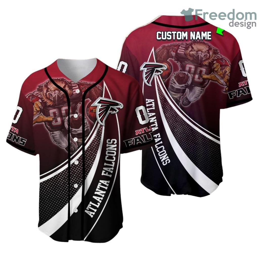 Personalized Atlanta Falcons 3D Baseball Jersey Shirt Nfl Baseball Jersey Shirt Mascot image Personalized Atlanta Falcons 3D Baseball Jersey Shirt Nfl Baseball Jersey Shirt Mascot Product Photo 1