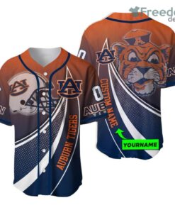Personalized Auburn Tigers 3D Baseball Jersey Shirt Ncaa Baseball Jersey Shirt Mascot