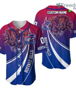 Personalized Buffalo Bills 3D Baseball Jersey Shirt Nfl Baseball Jersey Shirt Mascot