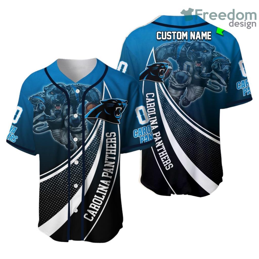 Personalized Carolina Panthers 3D Baseball Jersey Shirt Nfl Baseball Jersey Shirt Mascot image Personalized Carolina Panthers 3D Baseball Jersey Shirt Nfl Baseball Jersey Shirt Mascot Product Photo 1
