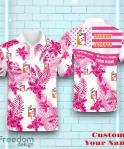 Personalized Dunkin’ Donuts Polo Shirt Floral Pattern Gift For Men Women