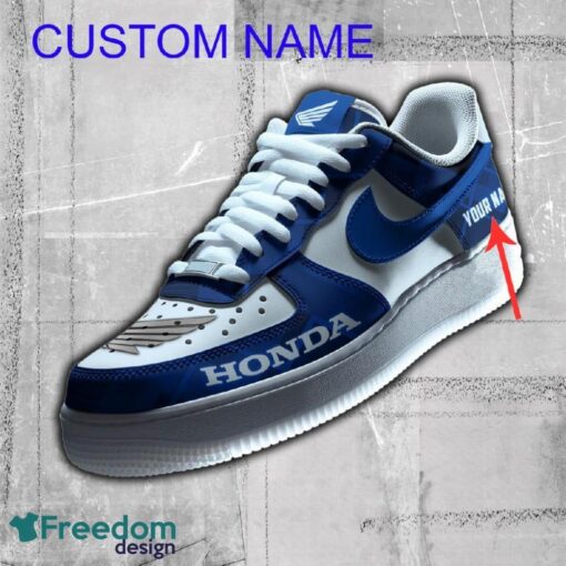 Personalized Honda Style AF1 Sneaker Blue For Fans Gift Air Force 1 Shoes All OVer Print - Personalized Honda Style AF1 Sneaker Blue For Fans Gift Air Force 1 Shoes All OVer Print