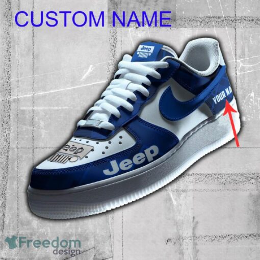 Personalized Jeep AF1 Sneaker Blue For Fans Gift Air Force 1 Shoes All OVer Print - Personalized Jeep AF1 Sneaker Blue For Fans Gift Air Force 1 Shoes All OVer Print