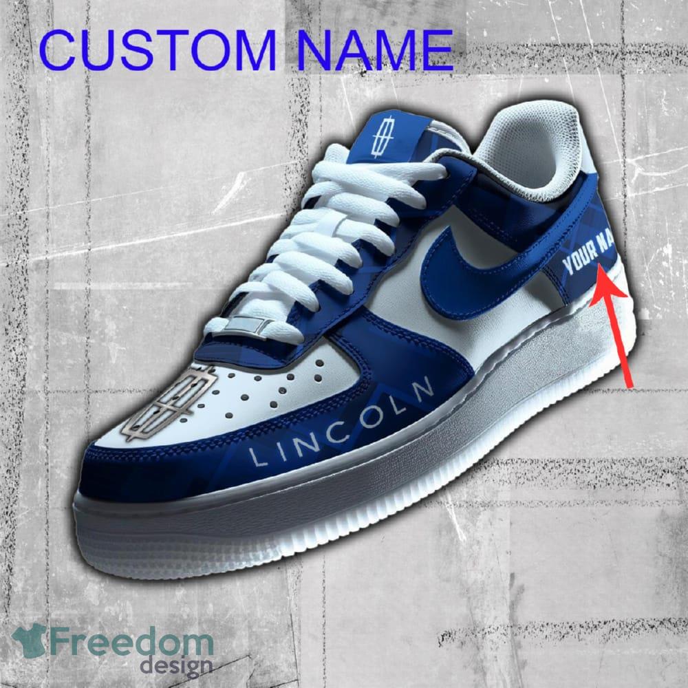 Personalized Lincoln AF1 Sneaker Blue For Fans Gift Air Force 1 Shoes All OVer Print - Personalized Lincoln AF1 Sneaker Blue For Fans Gift Air Force 1 Shoes All OVer Print