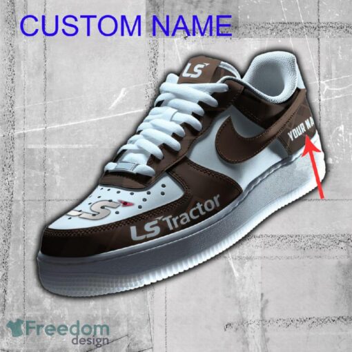 Personalized LS Tractor AF1 Sneaker Brown For Fans Gift Air Force 1 Shoes All OVer Print - Personalized LS Tractor AF1 Sneaker Brown For Fans Gift Air Force 1 Shoes All OVer Print