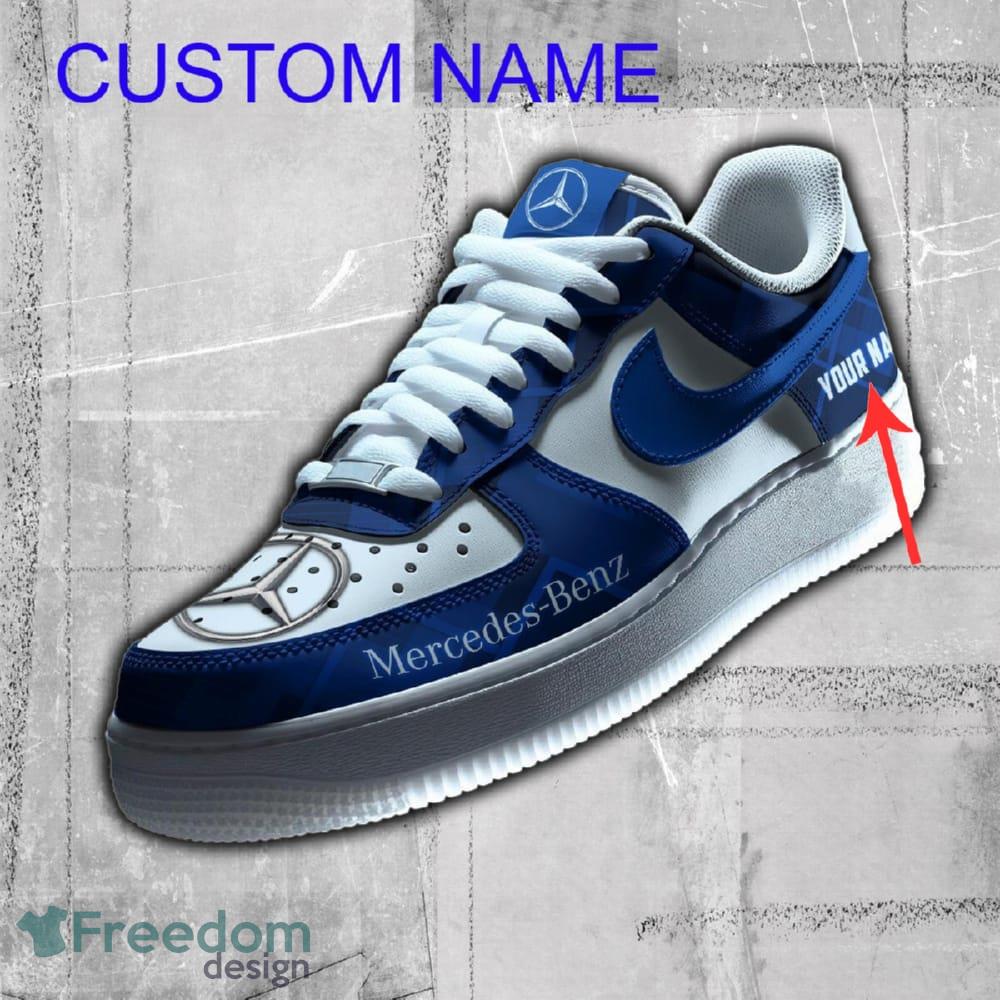 Personalized Mercedes Benz AF1 Sneaker Blue For Fans Gift Air Force 1 Shoes All OVer Print - Personalized Mercedes Benz AF1 Sneaker Blue For Fans Gift Air Force 1 Shoes All OVer Print