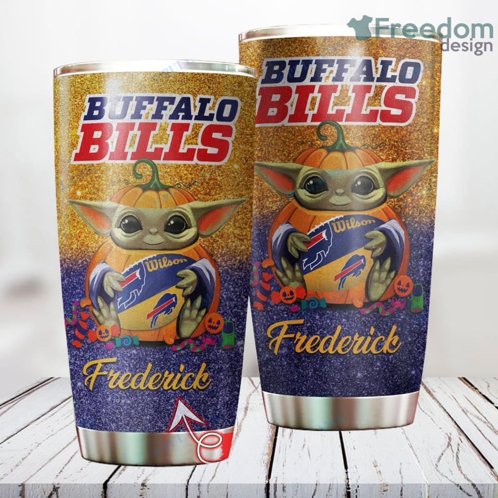 Personalized NFL Buffalo Bills Baby Yoda Custom Name Stainless Steel Tumbler Best Gift image Personalized NFL Buffalo Bills Baby Yoda Custom Name Stainless Steel Tumbler Best Gift Product Photo 1