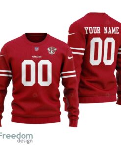 Personalized NFL San Francisco 49ers Custom All Over Print Christmas Sweater