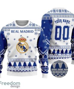 Personalized Real Madrid All-Over Print Christmas Sweater All Over Print Sweatshirt