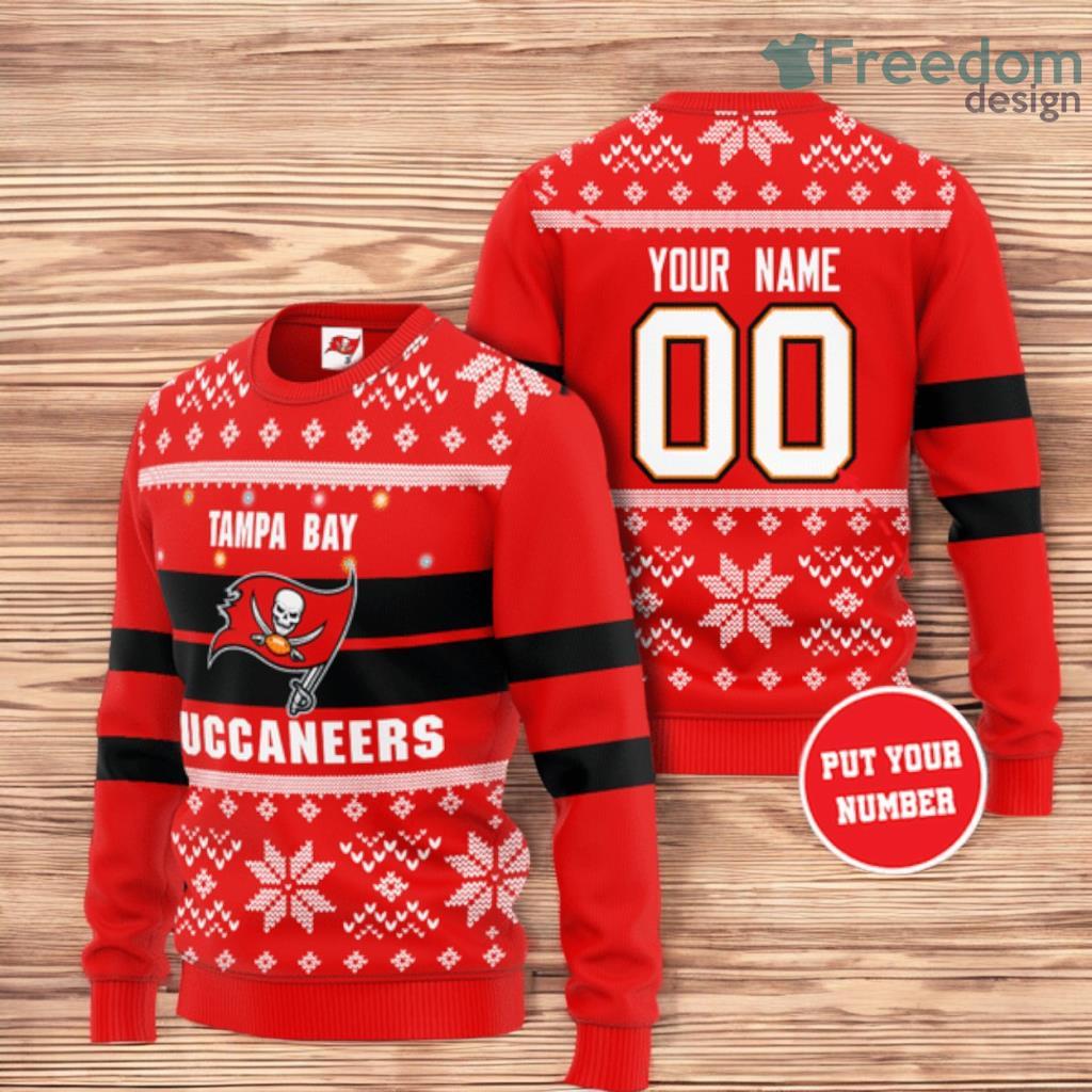 Personalized Tampa Bay Buccaneers Christmas Christmas Ugly Sweater 3D image Personalized Tampa Bay Buccaneers Christmas Christmas Ugly Sweater 3D Product Photo 1