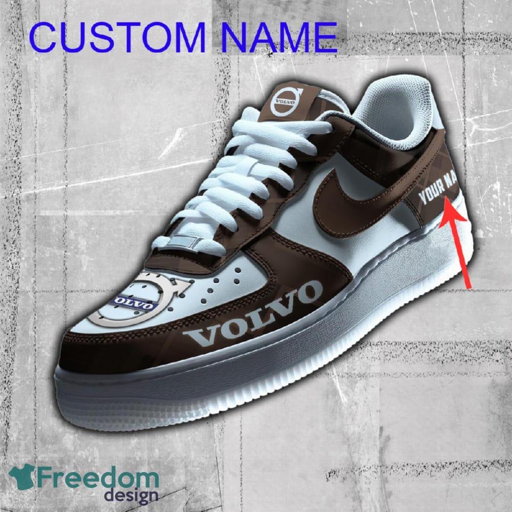 Personalized Volvo AF1 Sneaker BrownFor Fans Gift Air Force 1 Shoes All OVer Print - Personalized Volvo AF1 Sneaker BrownFor Fans Gift Air Force 1 Shoes All OVer Print