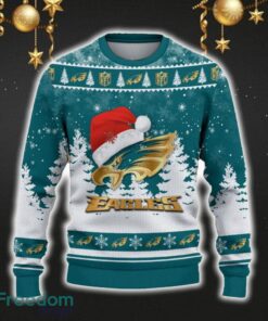 Philadelphia Eagles Car For Fans 3D Sweater Ugly Christmas Santa Hat Tree Gift For Men Women