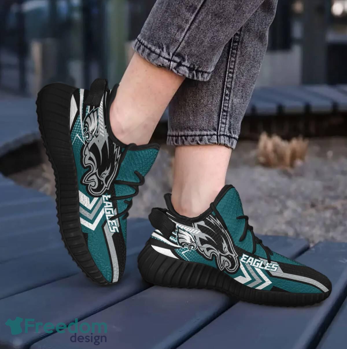 Philadelphia Eagles Speedsters Yeezy Running Shoes For Fans Gift Men Women - Philadelphia Eagles Speedsters Yeezy Boost Running Shoes_1