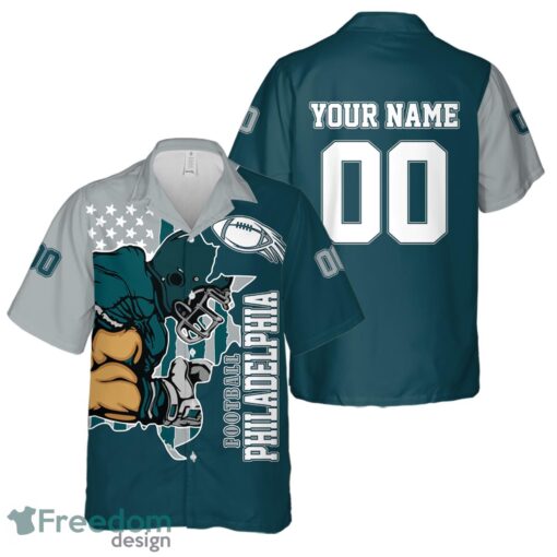 Philadelphia personalized name and number Hawaiian Shirt And Shorts Team Beach Shirt Product Photo 2