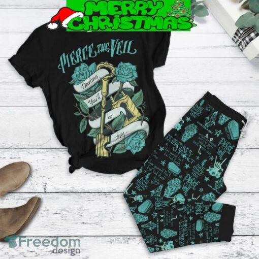 Pierce The Veil Darling You’ll Be Okay Love Fleece Pajamas Set Men Women For Fans - Pierce The Veil Darling You’ll Be Okay Love Fleece Pajamas Set-1