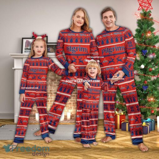 Pilgrim's Pajamas Set Ugly Christmas Family - Pilgrim's Pajamas Set Ugly Christmas Family