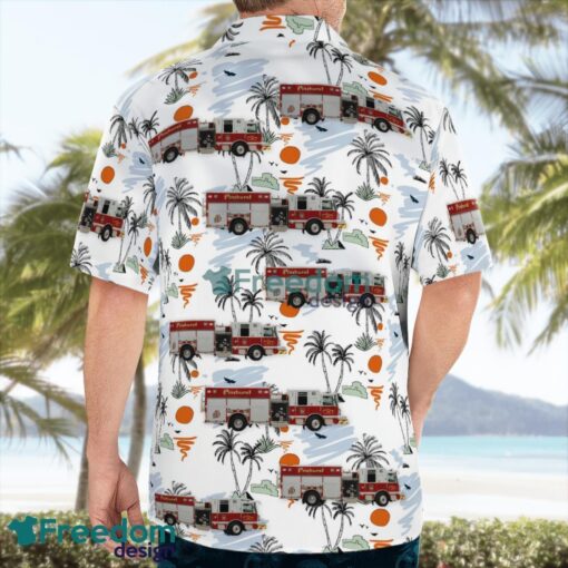 Pinehurst, North Carolina, Pinehurst Fire Department Beach Hawaiian Shirt Product Photo 2