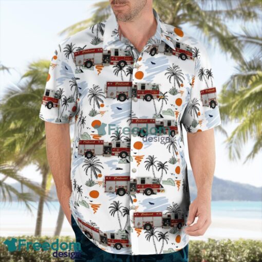 Pinehurst, North Carolina, Pinehurst Fire Department Beach Hawaiian Shirt Product Photo 4