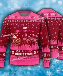 Pink Christmas Flamingo Ugly Christmas 3D Sweater