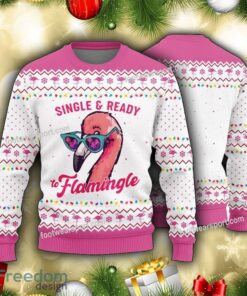 Pinky Flamingo Adults Knitted Christmas Sweater