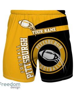 Pittsburgh Football Team Hawaiian Shirt And Shorts 3D Printed Team Gift Product Photo 2