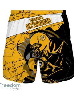 Pittsburgh Football Team Personalized Name Number Hawaiian Shirt And Shorts Team Gift Product Photo 2