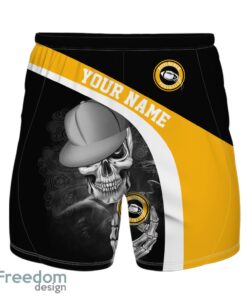 Pittsburgh Hawaiian Shirt And Beach Shorts personalized name and number Skull Printed Halloween Gift Product Photo 1