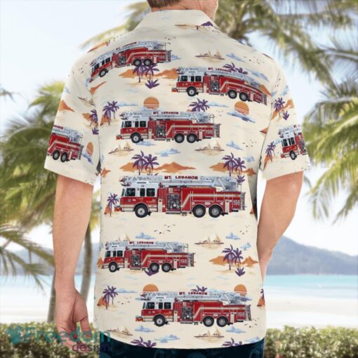 Pittsburgh, Pennsylvania, Mt. Lebanon Fire Department Aloha Hawaiian Shirt Beach Gift Shirt Product Photo 2