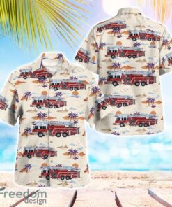 Pittsburgh, Pennsylvania, Mt. Lebanon Fire Department Aloha Hawaiian Shirt Beach Gift Shirt