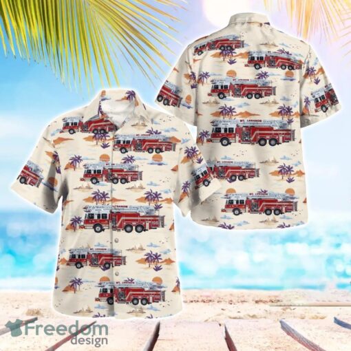 Pittsburgh, Pennsylvania, Mt. Lebanon Fire Department Aloha Hawaiian Shirt Beach Gift Shirt Product Photo 1