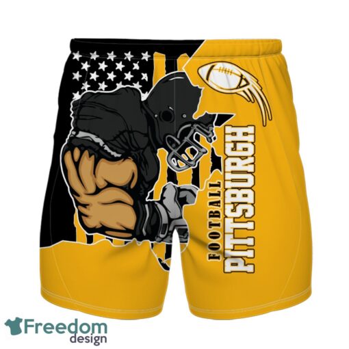 Pittsburgh personalized name and number Hawaiian Shirt And Shorts Team Beach Shirt Product Photo 1