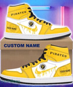 Pittsburgh Pirates AJ1 Hightop Shoes New For Men Women Gift Air Jordan Hightop Sneaker Custom Name Pittsburgh Pirates AJ1 Hightop Shoes New For Men Women Gift Air Jordan Hightop Sneaker Custom Name