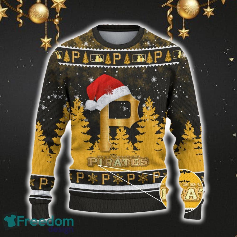 Pittsburgh Pirates Car For Fans 3D Sweater Ugly Christmas Santa Hat Tree Gift For Men Women image Pittsburgh Pirates Car For Fans 3D Sweater Ugly Christmas Santa Hat Tree Gift For Men Women - Pittsburgh Pirates Ugly Christmas Sweater_2