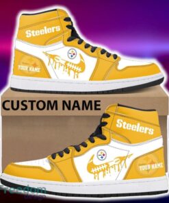 Pittsburgh Steelers Air Jordan Hightop Shoes New Custom Name For Fans Gift Sneaker