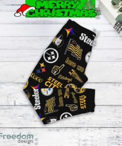 Pittsburgh Steelers Better Watch Out Fleece Pajamas Set All Over Print Christmas Gift - Pittsburgh Steelers Better Watch Out Fleece Pajamas Set-2