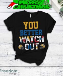 Pittsburgh Steelers Better Watch Out Fleece Pajamas Set All Over Print Christmas Gift - Pittsburgh Steelers Better Watch Out Fleece Pajamas Set-3