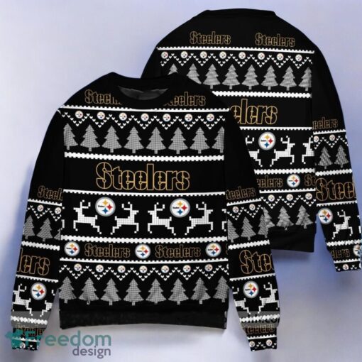 Pittsburgh Steelers Full Printing Pittsburgh Steelers Ugly Christmas Sweater 3D Printed Christmas Gift Product Photo 1