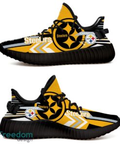 Pittsburgh Steelers Speedsters Yeezy Running Shoes For Fans Gift Men Women - Pittsburgh Steelers Speedsters Yeezy Boost Running Shoes_1