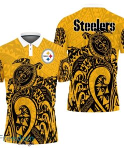 Pittsburgh Steelers Turtle Polynesian Pattern Polo Shirt