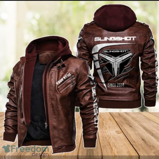 Polaris Slingshot 2D Leather Jacket For Men Custom Name Special Gift Ideas Product Photo 2