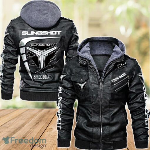 Polaris Slingshot 2D Leather Jacket For Men Custom Name Special Gift Ideas Product Photo 1