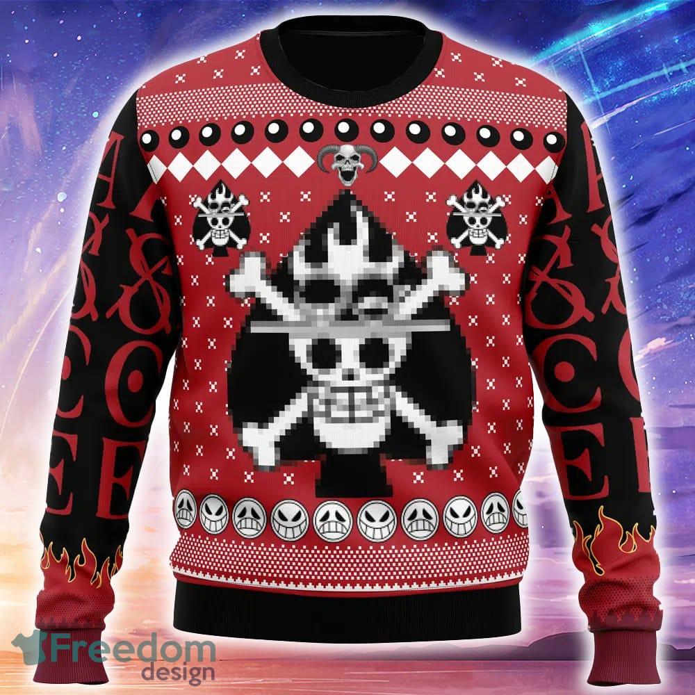 Portgas D. Ace One Piece Ugly Christmas Sweater Trending Holidays For Men Women Fans image Portgas D. Ace One Piece Ugly Christmas Sweater Trending Holidays For Men Women Fans - Portgas D. Ace One Piece Ugly Christmas Sweater_1
