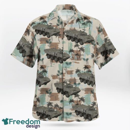 Portuguese Army Pandur II Armoured Personnel Carrier Hawaiian Shirt Product Photo 2