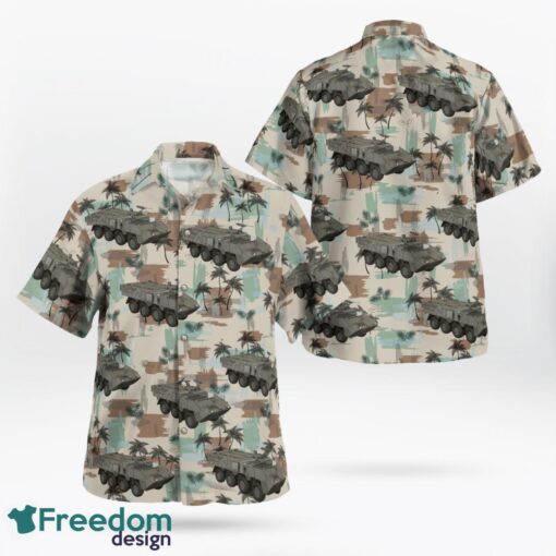 Portuguese Army Pandur II Armoured Personnel Carrier Hawaiian Shirt Product Photo 1