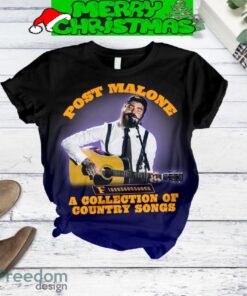 Post Malone A Collection Of Country Song Fleece Pajamas Set For Christmas - Post Malone A Collection Of Country Song Fleece Pajamas Set-2