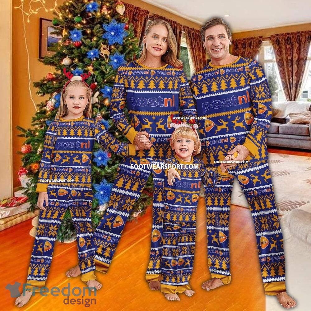 Postnl Logo Pattern Ugly Christmas Family Pajamas Set - Postnl Logo Pattern Ugly Christmas Family Pajamas Set