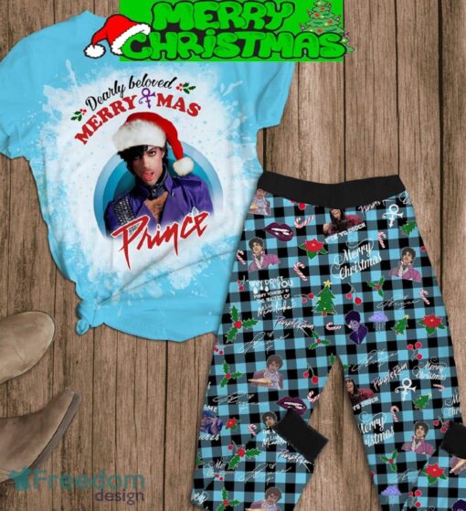 Prince Dearly Beloved Merry Christmas Fleece Pajamas Set For Women Gift Christmas - Prince Dearly Beloved Merry Christmas Fleece Pajamas Set-1